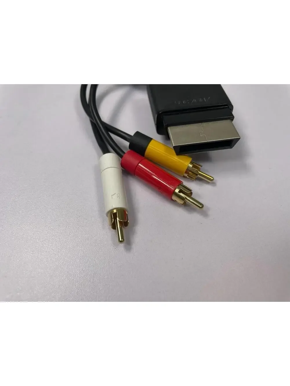 OEM Microsoft Xbox 360 Composite AV Cable RCA Red White Yellow TV Cord